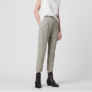 All Saints Sage Green Cropped Women's Pants